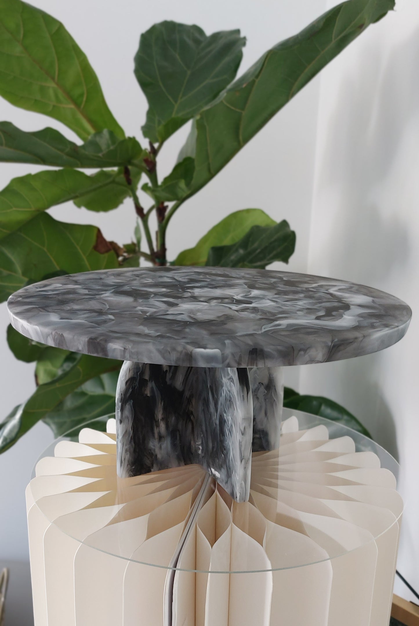 Resin Footed Platter