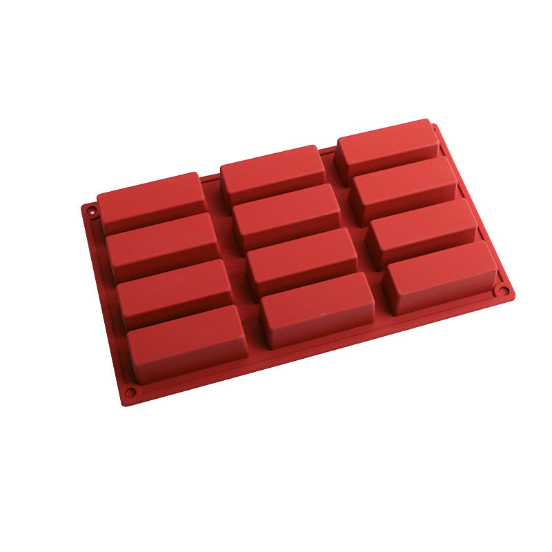 12 Cavity Silicone Bar Mold - perfect for Financier Cakes