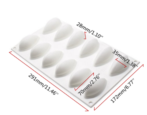 Silicone Quenelle Moulds